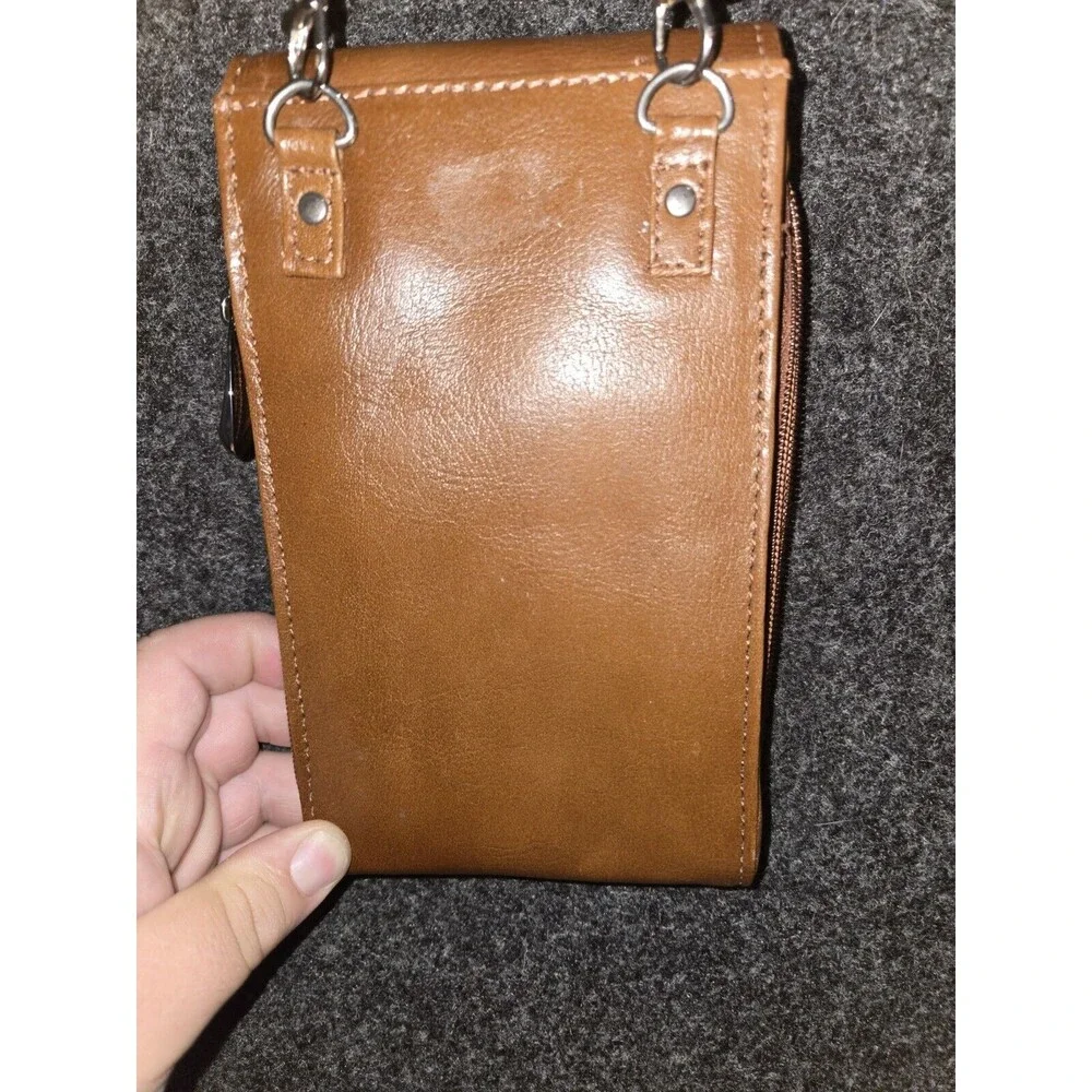 Ashwood Heritage -Small Body Shoulder Bag- Genuine Leather - Brown - Picture 4 of 9